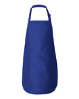 Q-Tees Full-Length Apron with Pockets Q4350
