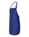 Q-Tees Full-Length Apron with Pockets Q4350