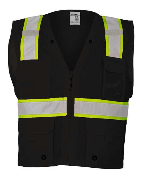 Kishigo Unisex EV Series® Enhanced Visibility Multi-Pocket Mesh Vest B100-111