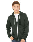 BELLA + CANVAS Unisex Sponge Fleece Full-Zip Hoodie Sweatshirt 3739