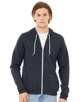BELLA + CANVAS Unisex Sponge Fleece Full-Zip Hoodie Sweatshirt 3739