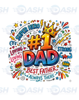 22x48 Inches Father's Day Gang sheet