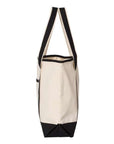 Q-Tees 34.6L Large Canvas Deluxe Tote Q1500