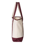 Q-Tees 34.6L Large Canvas Deluxe Tote Q1500