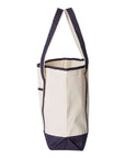 Q-Tees 34.6L Large Canvas Deluxe Tote Q1500