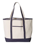 Q-Tees 34.6L Large Canvas Deluxe Tote Q1500