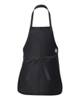 Q-Tees Full-Length Apron with Pouch Pocket Q4250
