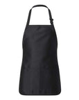 Q-Tees Full-Length Apron with Pouch Pocket Q4250