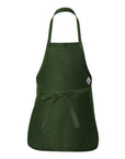 Q-Tees Full-Length Apron with Pouch Pocket Q4250