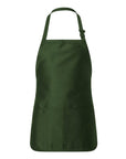 Q-Tees Full-Length Apron with Pouch Pocket Q4250