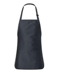 Q-Tees Full-Length Apron with Pouch Pocket Q4250