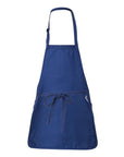 Q-Tees Full-Length Apron with Pouch Pocket Q4250