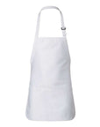 Q-Tees Full-Length Apron with Pouch Pocket Q4250