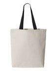 Q-Tees 11L Canvas Tote with Contrast-Color Handles Q4400