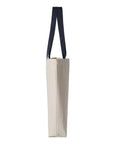 Q-Tees 11L Canvas Tote with Contrast-Color Handles Q4400