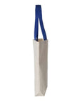 Q-Tees 11L Canvas Tote with Contrast-Color Handles Q4400
