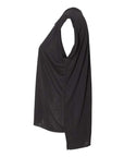 BELLA + CANVAS Women’s Flowy Rolled Cuffs Muscle Tee 8804
