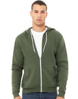 BELLA + CANVAS Unisex Sponge Fleece Full-Zip Hoodie Sweatshirt 3739
