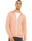 BELLA + CANVAS Unisex Sponge Fleece Full-Zip Hoodie Sweatshirt 3739