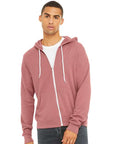 BELLA + CANVAS Unisex Sponge Fleece Full-Zip Hoodie Sweatshirt 3739