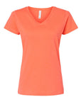 LAT Women's Fine Jersey V-Neck Tee 3507