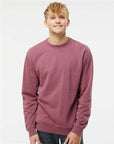 Independent Trading Co. Unisex Midweight Pigment-Dyed Crewneck Sweatshirt PRM3500