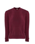 Next Level Unisex Santa Barbara Pocket Crewneck Sweatshirt 9001