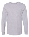 Hanes Unisex Workwear Long Sleeve Pocket T-Shirt W120