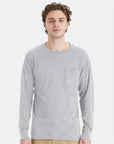 Hanes Unisex Workwear Long Sleeve Pocket T-Shirt W120