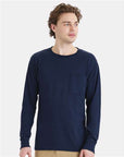 Hanes Unisex Workwear Long Sleeve Pocket T-Shirt W120