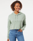 Independent Trading Co. Women’s Lightweight Crop Hooded Sweatshirt AFX64CRP