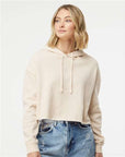 Independent Trading Co. Women’s Lightweight Crop Hooded Sweatshirt AFX64CRP