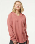 Independent Trading Co. Women’s Lightweight California Wave Wash Hooded Sweatshirt PRM2500