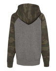 Independent Trading Co. Youth Lightweight Special Blend Raglan Hooded Sweatshirt PRM15YSB