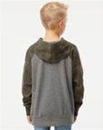Independent Trading Co. Youth Lightweight Special Blend Raglan Hooded Sweatshirt PRM15YSB