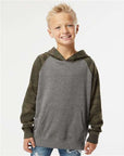 Independent Trading Co. Youth Lightweight Special Blend Raglan Hooded Sweatshirt PRM15YSB