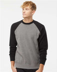 Independent Trading Co. Unisex Special Blend Raglan Crewneck Sweatshirt PRM30SBC