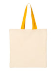 Q-Tees Economical Tote with Contrast-Color Handles QTB6000