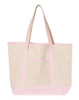 Q-Tees 34.6L Large Canvas Deluxe Tote Q1500