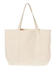 Q-Tees 34.6L Large Canvas Deluxe Tote Q1500
