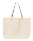 Q-Tees 34.6L Large Canvas Deluxe Tote Q1500