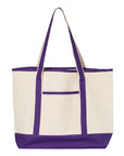 Q-Tees 34.6L Large Canvas Deluxe Tote Q1500