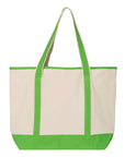 Q-Tees 34.6L Large Canvas Deluxe Tote Q1500