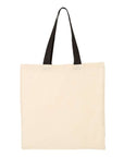 Q-Tees Economical Tote with Contrast-Color Handles QTB6000