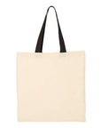 Q-Tees Economical Tote with Contrast-Color Handles QTB6000