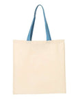 Q-Tees Economical Tote with Contrast-Color Handles QTB6000