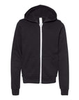 BELLA + CANVAS Youth Sponge Fleece Full-Zip Hoodie Sweatshirt 3739Y