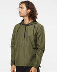 Independent Trading Co. Unisex Lightweight Quarter-Zip Windbreaker Pullover Jacket EXP54LWP