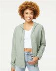 Independent Trading Co. Women's California Wave Wash Full-Zip Hooded Sweatshirt PRM2500Z