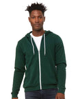 BELLA + CANVAS Unisex Sponge Fleece Full-Zip Hoodie Sweatshirt 3739